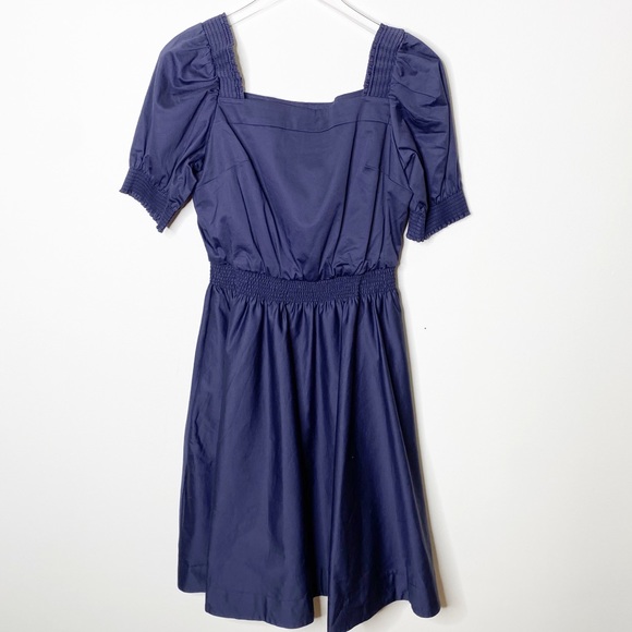 Gal Meets Glam Dresses & Skirts - Gal Meets Glam Navy Smocked Fit & Flare Dress 6